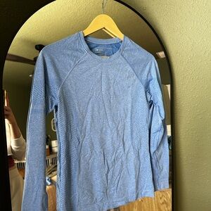 Figs Women’s Ciel Blue Longsleeve Underscrub Shirt - S